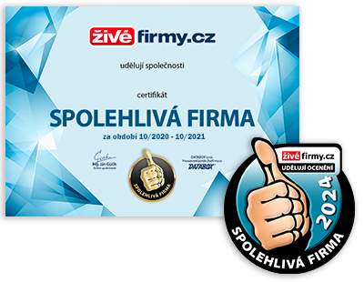 Ocenění Spolehlivá firma